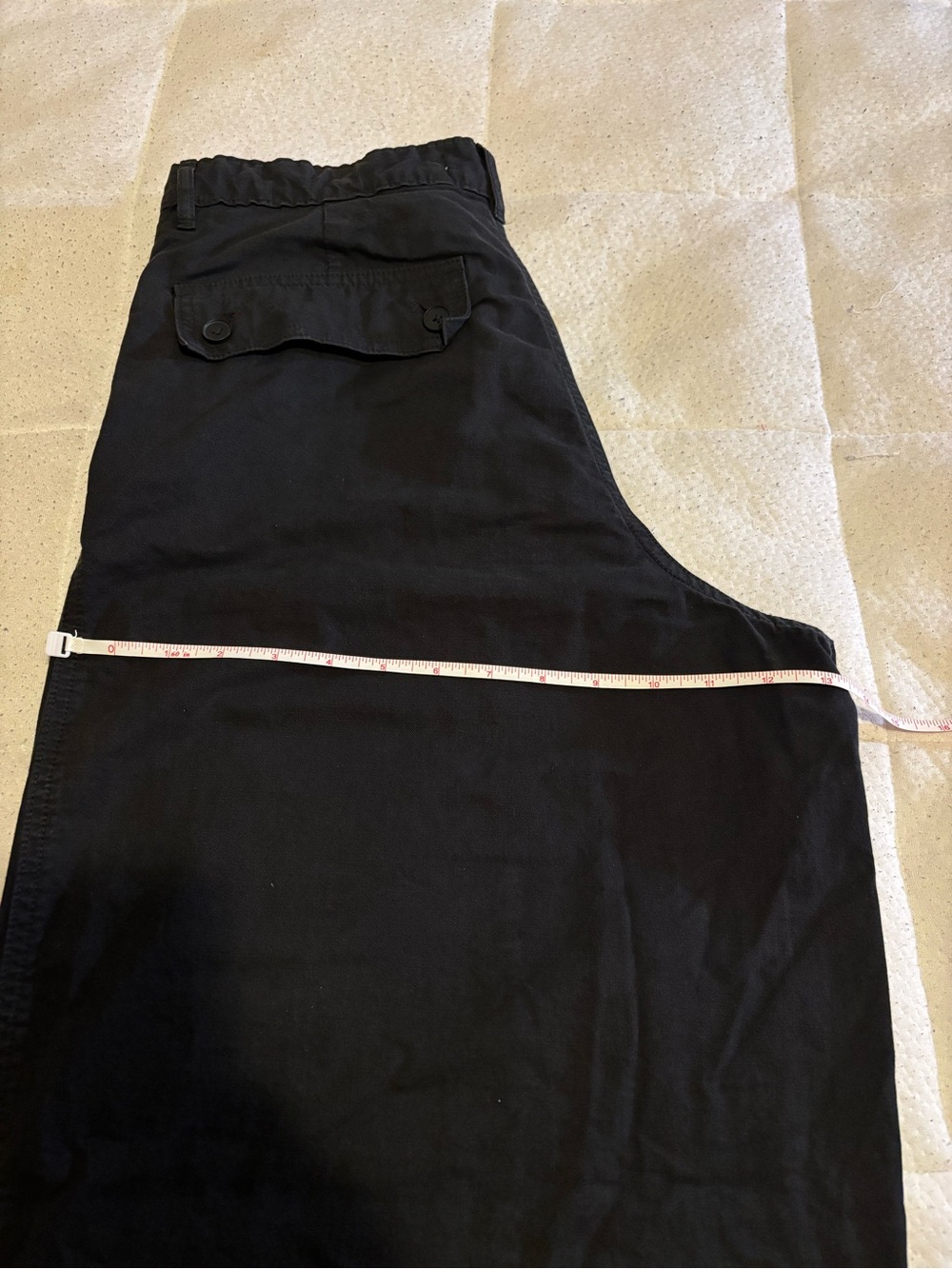 Everlane ultra Wide Leg Cropped Pants Organic Cotton Charcoal Gray Size 8-10 - Picture 12 of 15